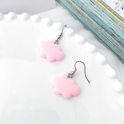 

2019 new brand design candy color cloud earrings generous simple temperament summer earrings gift Korean earrings for women