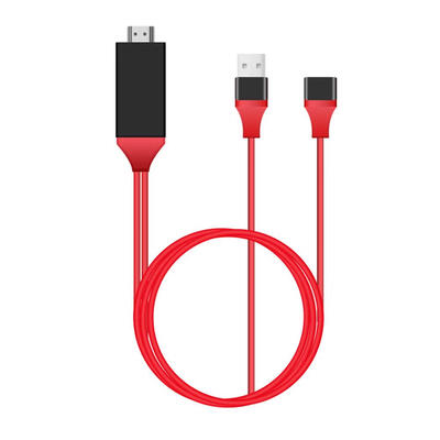 

Phone 8 Pin USB to HDMI Male Cable HDTV TV HD 1080P HDMI Converter Adapter