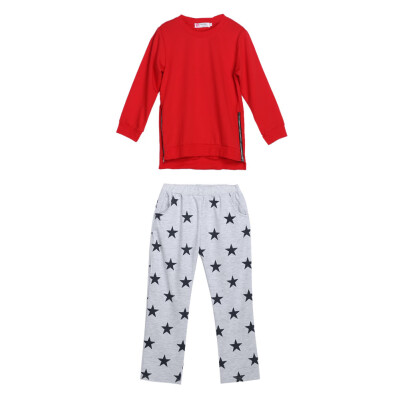 

Kids Children Girls Printed Long Sleeve Tops Stars Pants Trousers Outfit