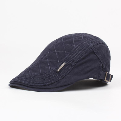 

Vintage Men Women Peaked Cap Casquette Breathable Plaid Beret Newsboy Hat Cabbie Headwear