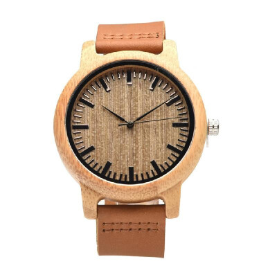 

Womens Watches Analog Handmade Natural Bamboo Wood Watches Men Fashion Minimalist Quartz Watch