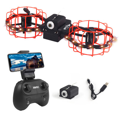 

Siaonvr M3 24G WiFi FPV 5MP 720P Camera Foldable Air Pressure Constant RC Quadcopter