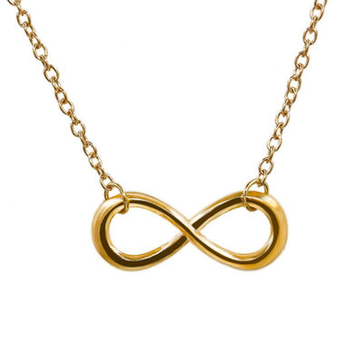 

Alloy Plating Unlimited Letters Text Pendants Clavicle Delicate Cute Minimalist Necklace Women Simple Jewelry Chain Necklace