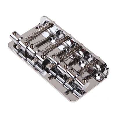 

Chrome Vintage Style Bridge For Fender Jazz Bass Guitar 4-String with 4 Scr