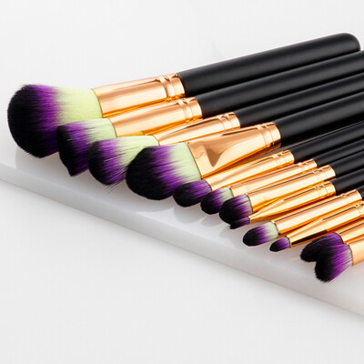 

Gobestart 12pcs Pro Makeup Brushes Set Foundation Powder Eyeshadow Eyeliner Lip Brush Tool