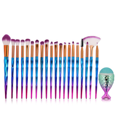 

Toponeto 21PCS Make Up Foundation Eyebrow Eyeliner Blush Cosmetic Concealer Brushes