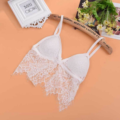 

Women Sexy Lace Bras Females Prevent Exposed Underwear Women Lace Wrapped Chest Lady Solid Color Lace Bra
