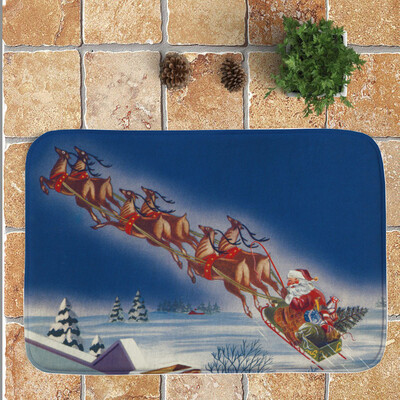 

Tailored Merry Christmas Welcome Doormats Indoor Home Carpets Decor 40x60CM