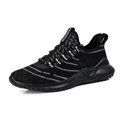 

Mesh breathable flying woven mens shoes sports running shoes sports