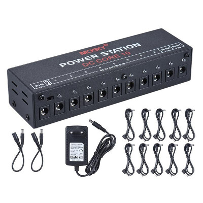 

Mini Power Supply Station 10 Isolated DC Outputs for 9V 12V 18V Guitar Effect with Power Cables