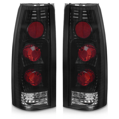 

Tail Lights for 1988-1998 Chevy GMC CK 1500 2500 3500 Black Smoke Rear Lamp LR