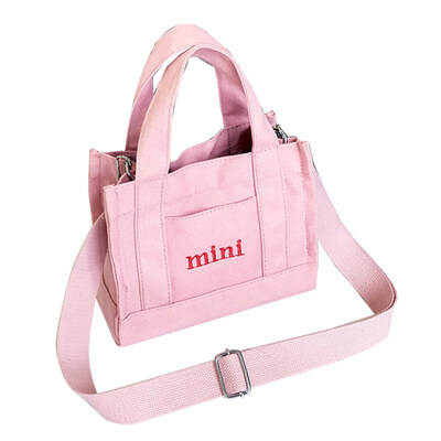 

Simple Women English Letter Mini Canvas Crossbody Messenger Shoulder Small Bag