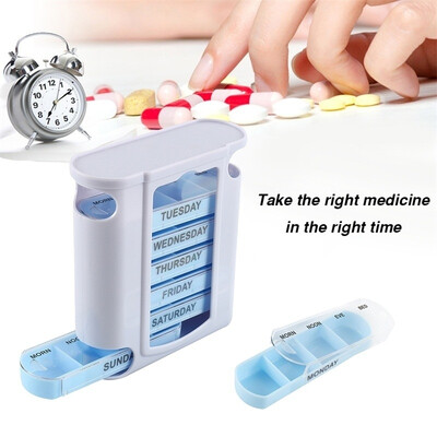 

Weekly Organisers Travel Case Week Pill Mini Box Tablet Holder Medicine Dispenser Organisers