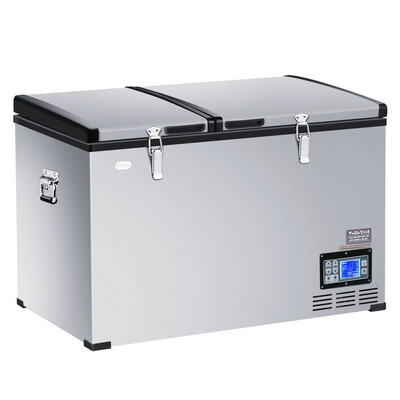 

105-Quart Portable Electric Compressor Camping Cooler Refrigerator