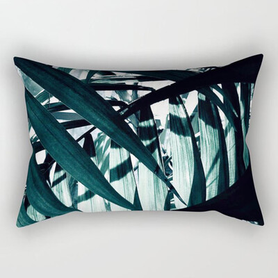 

Tropical Palm Leaves Printing Sofa Pillowcase Rectangle Cushion Cover Home Decor