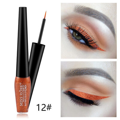 

MISS ROSE Glitter Metallic Liquid Eyeshadow Waterproof Shimmers Eye Cosmetics
