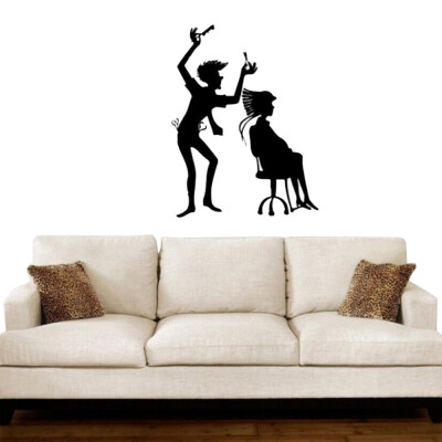 

〖Follure〗The Barber Shop Personalities The Living Room Bedroom Sand Wall Stickers