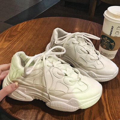 

Small white shoes women spring ins sneakers women Korean version of wild super fire wisdom smoked Torre shoes tide