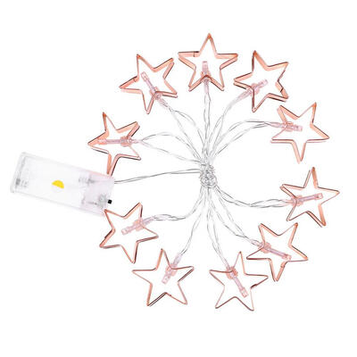 

10LED Hollow Star Heart Fairy String Light Wedding Holiday Decorative Lamp