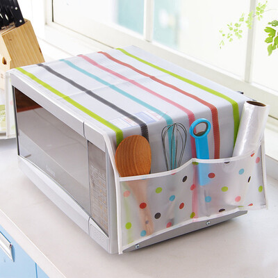

Toponeto Household Waterproof Microwave oven Dust Cover With Storage Bag For Kitchen A