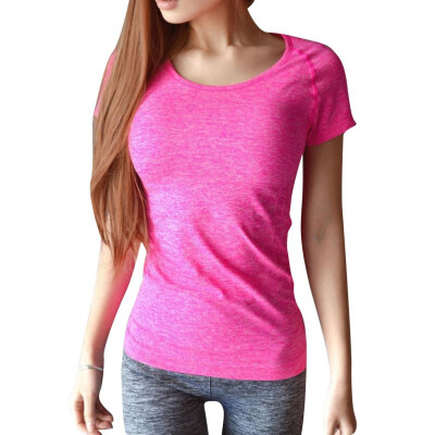 

Women Quick Drying Top Soft Breathable T-shirt Casual O Neck Short Sleeve Tees GY69