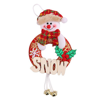 

2018 Christmas Tree Pendant Ornaments Snowman Santa Claus Reindeer Xmas Tree Hanging Decorations Wall Door Hanging Decor