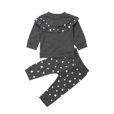 

2PCS Kids Baby Girls T-shirtPants Outfits Toddler Clothes Set Tracksuit