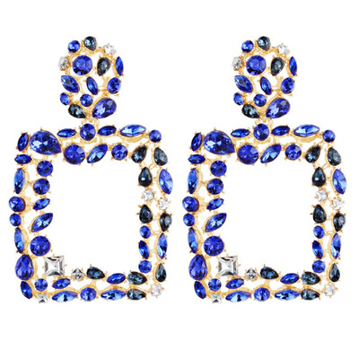

Golden Square Metal Swing Earrings for Women Fashion