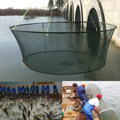 

Saidsome Foldable Drop Net Fishing Landing Net Prawn Bait Crab Shrimp fishing bait fishing lure