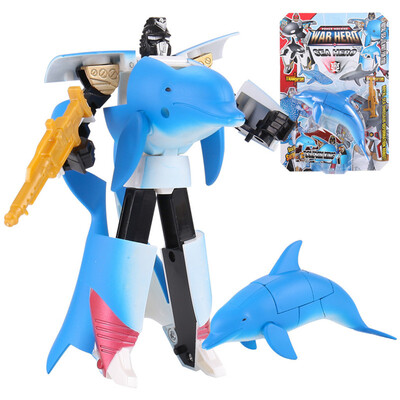 

Tailored Childrens Toy Conversion Robot Shark Ocean Anime Figurine Gift for Christmas