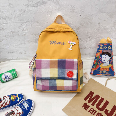 

Ins wind bag female Korean version of small fresh high school students Joker Mori ancient sense of campus backpack