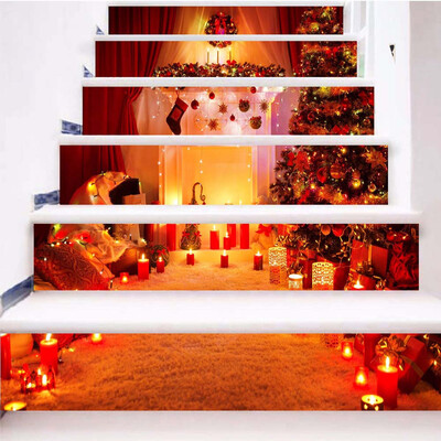 

Toponeto DIY Steps Sticker Removable Stair Sticker Home Christmas Decor