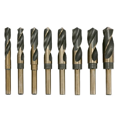

8-Piece Inch Twist Drill Small Handle Bit High Speed Steel Shank Twist Drill Drill Bit 135 Degree Split Point Desig