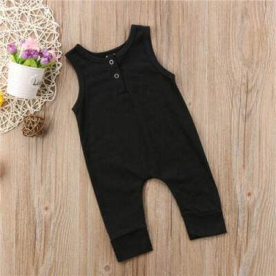 

Newborn Baby Boys Girls Casual Sleeveless Romper Bodysuit Jumpsuit Pants Outfits