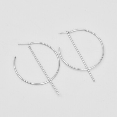 

New Fashion Big Circle Round Drop Earrings for Women Gold Silver Color Earring Party Jewelry Gift Statement Punk Mujer oorbellen