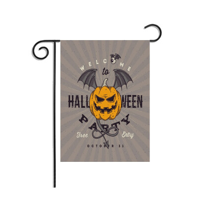 

New Hot Halloween Custom Pumpkin Weatherproof Decoration Garden Flag 12 Sytles Printed Decorative Hanging Banner