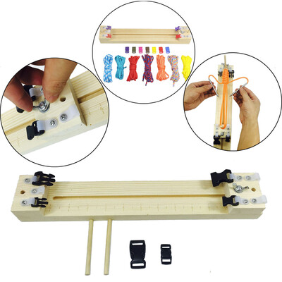 

〖Follure〗NEW DIY Wood Jig Bracelet Wristband Knitting Tool Parachute Cord Knit