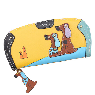 

Tailored Cartoon dog women purse bag designer wallets famous brand women wallet