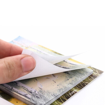 

Creative Oil Painting Paper Memo Pad Planner Paper Sticky Notes