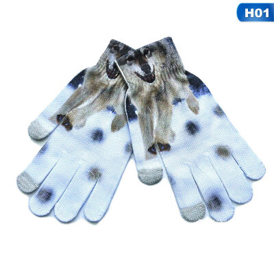 

New 3D Unisex Touch Screen Gloves Stretch Knit Mittens Winter Warm Gloves