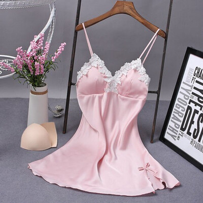 

Sexy Women Lingerie Silk Robe Dress Nightdress Nightgown Sleepwear Nightdress