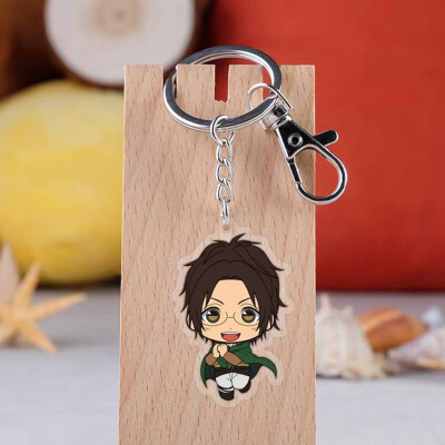 

Attack On Titan Anime Acrylic Double-sided Transparent Keychain Cute Pendant