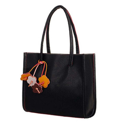 

Fashion Girls Handbags Trendy Leather Shoulder Bag Candy Color Flowers Totes