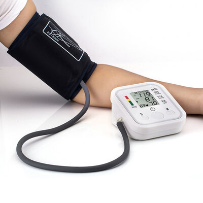 

Portable Automatic Monitor Heart Beat Arm Blood Pressure LCD Digital Meter