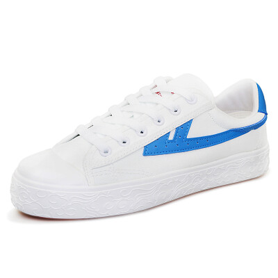 

Warrior canvas shoes low to help casual couple models with flat-bottom sports WL0003T blue&white 39 large one yard