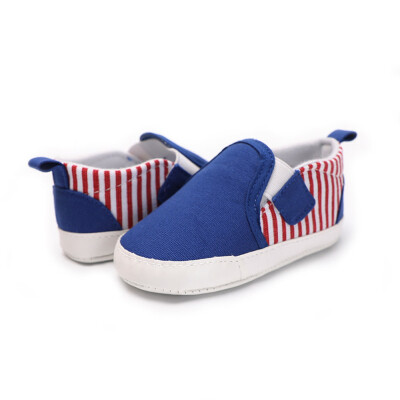 

Toddler Infant Baby Boys Girls Crib Splicing Soft Sole Anti-Slip Shoes Canvas