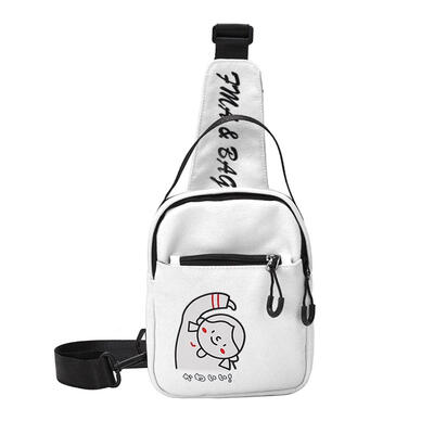 

Letter Girl Print Sports Shoulder Handbags Canvas Women Kids Chest Bags