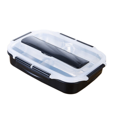 

Dividing Grid Double-layer Lunch Box Stainless Steel Lunch Box Portable Sealed Insulated Lunch Box For Student