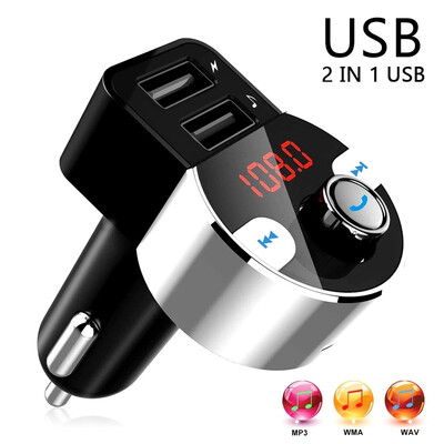 

Bluetooth FM Transmitter Car Radio Audio Adapter MP3 Player Handsfree Car Accessories