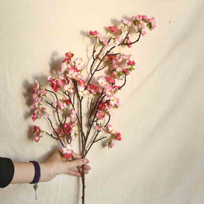 

Toponeto Artificial Cherry Peach Blossom Fake Silk Flower Home Wedding Party Floral Decor